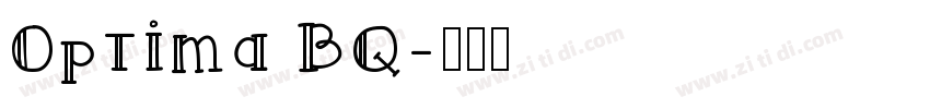 Optima BQ字体转换
